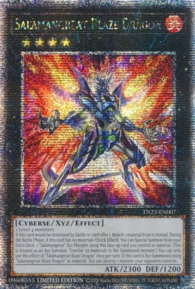 Salamangreat Blaze Dragon (Quarter Century Secret Rare)