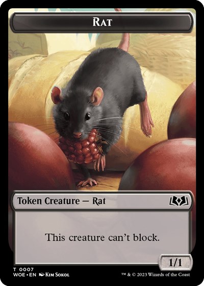 Rat // Food (0012) Double-Sided Token