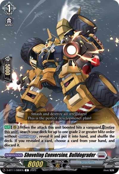 Shoveling Conversion, Bulldograder