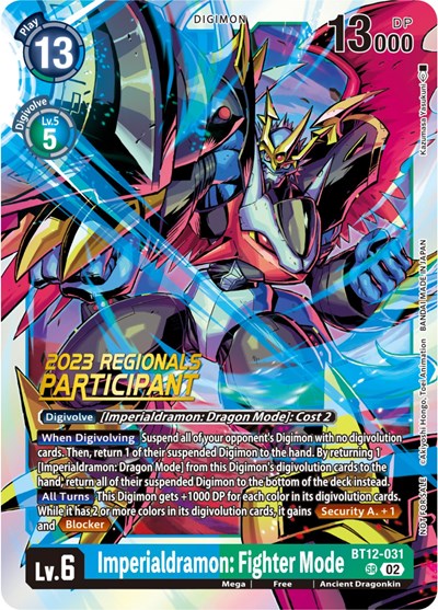 Imperialdramon: Fighter Mode (2023 Regionals Participant)