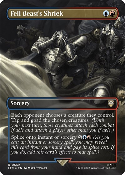 Fell Beast's Shriek (Borderless) (Surge Foil)