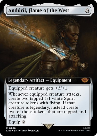 Anduril, Flame of the West (Extended Art) (Surge Foil)