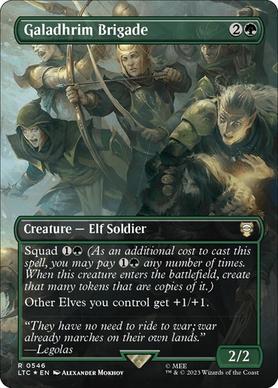 Galadhrim Brigade (Borderless) (Surge Foil)