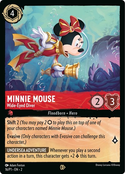 Minnie Mouse - Wide-Eyed Diver