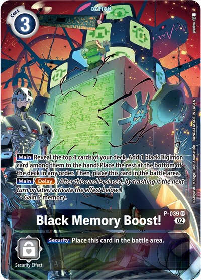 Black Memory Boost! - P-039 (Digimon Adventure Box 2)