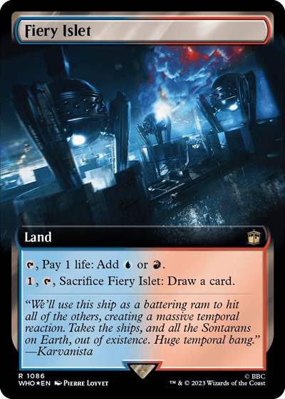 Fiery Islet (Extended Art) (Surge Foil)