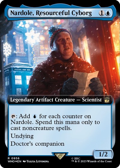 Nardole, Resourceful Cyborg (Extended Art) (Surge Foil)
