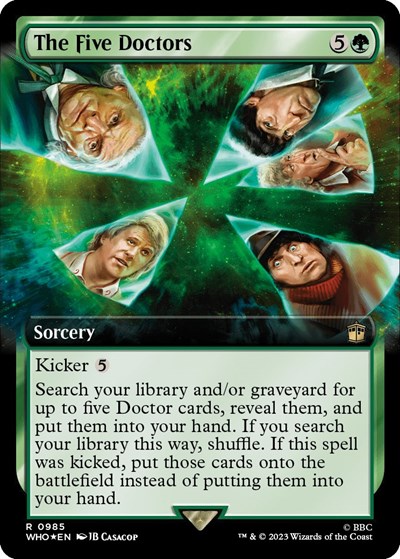 The Five Doctors (Extended Art) (Surge Foil)