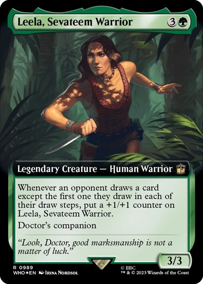 Leela, Sevateem Warrior (Extended Art) (Surge Foil)