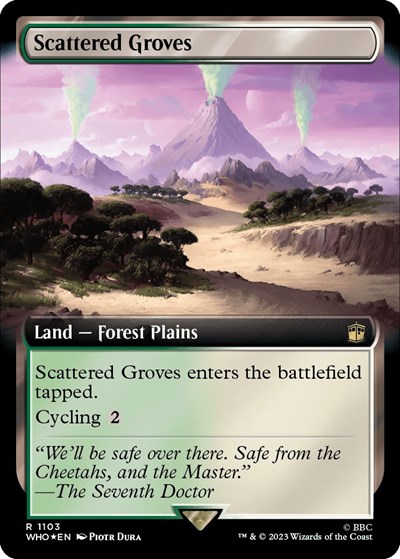Scattered Groves (Extended Art) (Surge Foil)