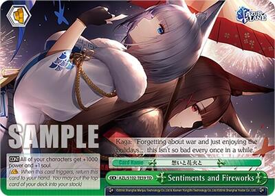 Sentiments and Fireworks