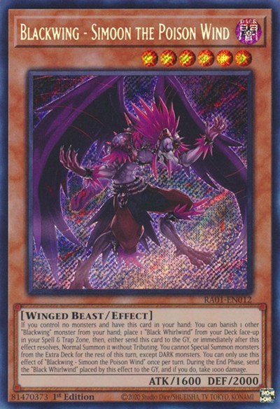 Blackwing - Simoon the Poison Wind (Secret Rare)