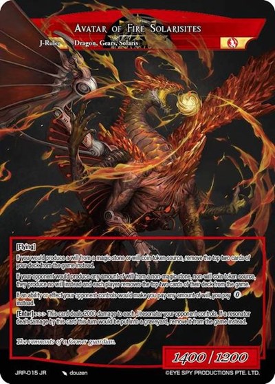 Solaristation of Fire // Avatar of Fire Solarisites