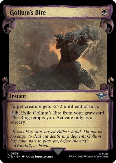 Gollum's Bite (Showcase Scrolls)