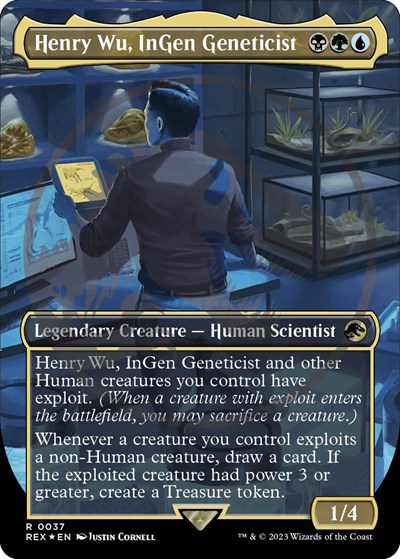 Henry Wu, InGen Geneticist (Borderless) (Emblem)