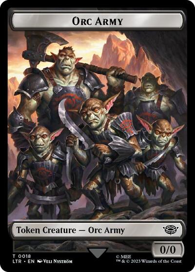 Orc Army (0018) // Food (0022) Double-Sided Token (Surge Foil)