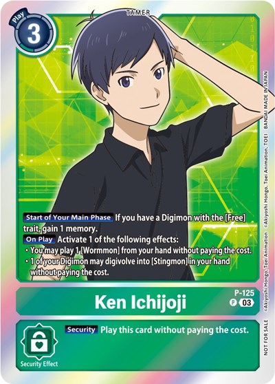 Ken Ichijoji - P-125 (Tamer Party Pack -The Beginning- Ver. 2.0)