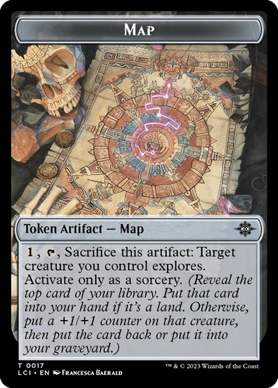 Map // Dinosaur (0010) Double-Sided Token
