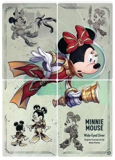 Minnie Mouse - Wide-Eyed Diver Puzzle Insert (Set of 4)
