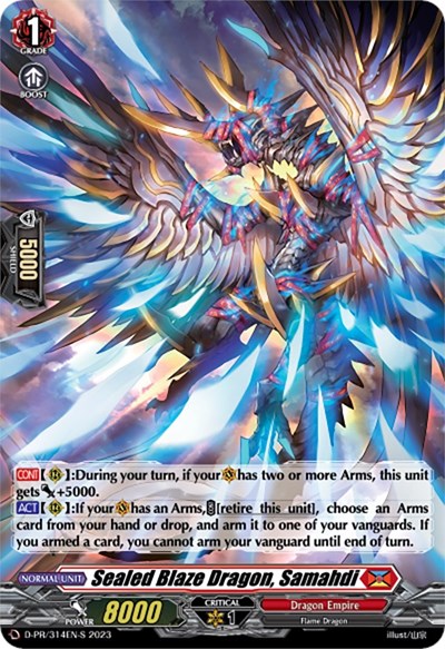 Sealed Blaze Dragon, Samahdi (Foil)