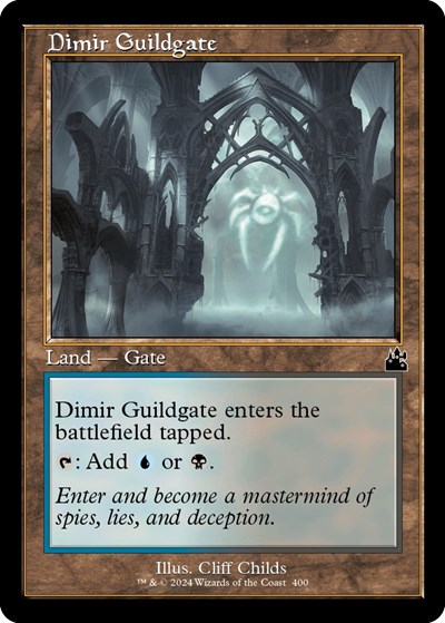 Dimir Guildgate (Retro Frame)