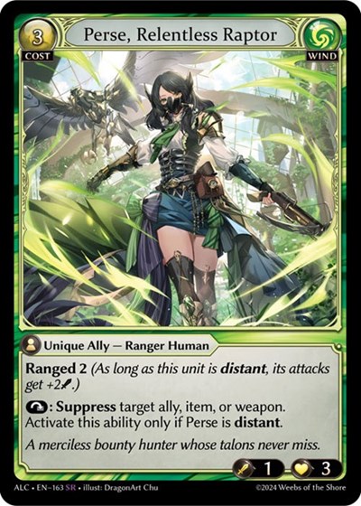 Perse, Relentless Raptor