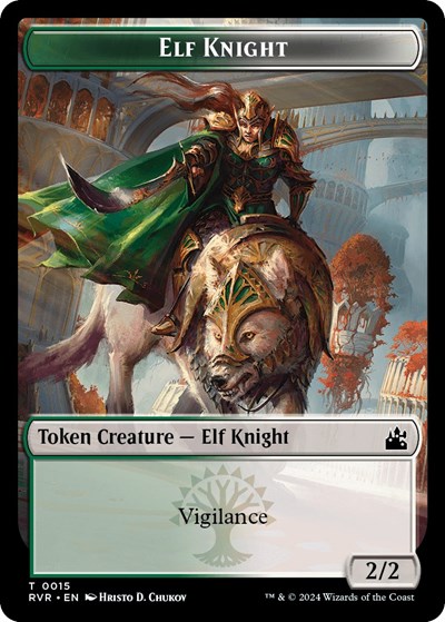 Elf Knight // Emblem - Domri Rade Double-Sided Token