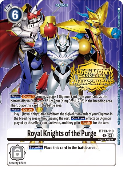 Royal Knights of the Purge (Championship 2023 Tamers Pack)