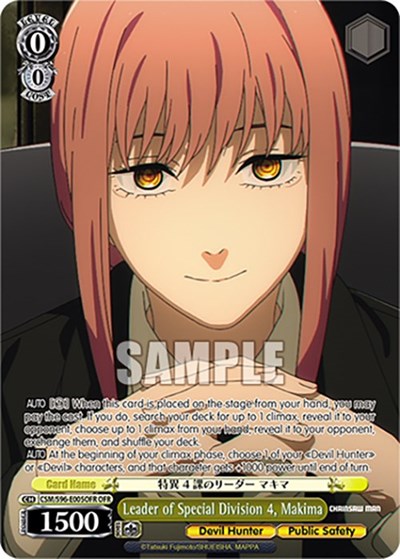 Leader of Special Division 4, Makima (OFR)