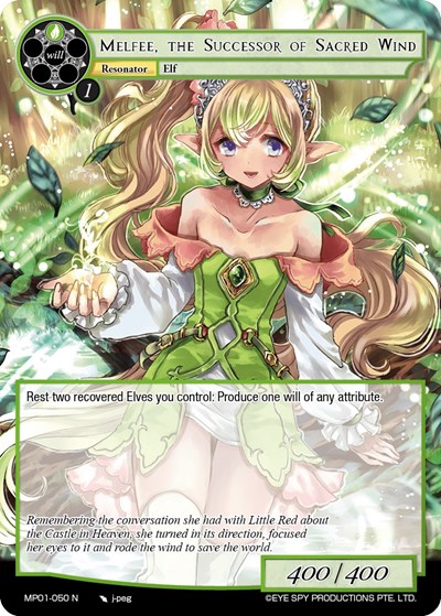 Melfee, the Successor of Sacred Wind