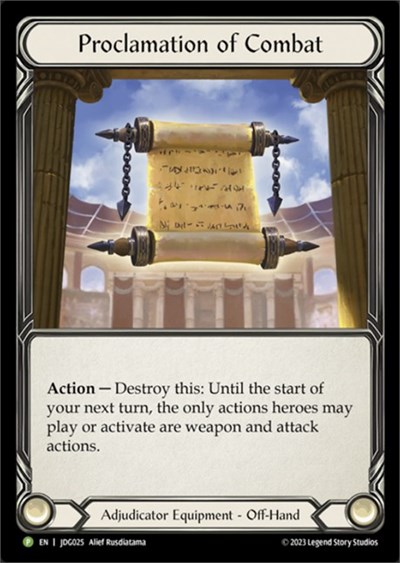 Proclamation of Combat - JDG025