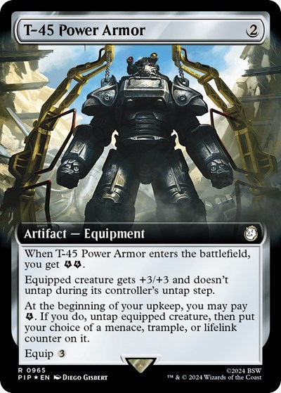 T-45 Power Armor (Extended Art) (Surge Foil)