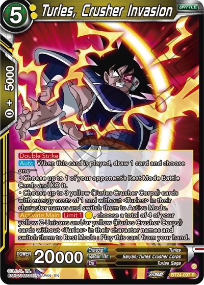 Turles, Crusher Invasion