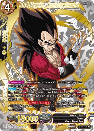 SS4 Vegeta, Opening Gambit (Collector Booster Gold)