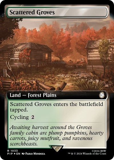 Scattered Groves (Extended Art) (Surge Foil)
