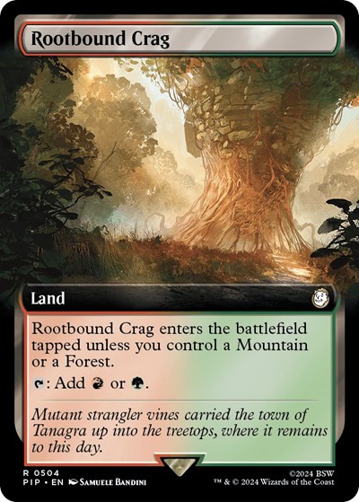 Rootbound Crag (Extended Art)