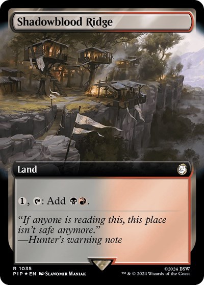 Shadowblood Ridge (Extended Art) (Surge Foil)