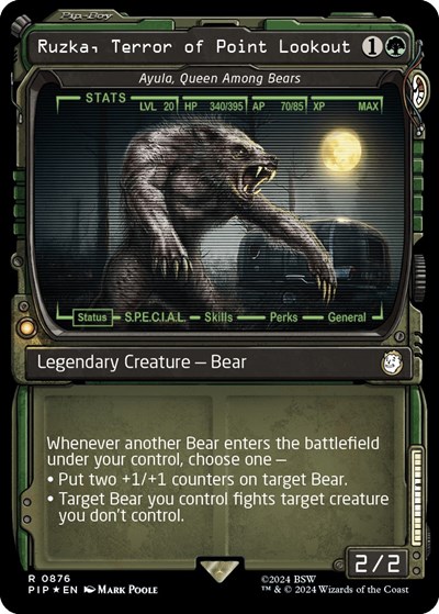Ruzka, Terror of Point Lookout - Ayula, Queen Among Bears (Showcase) (Surge Foil)
