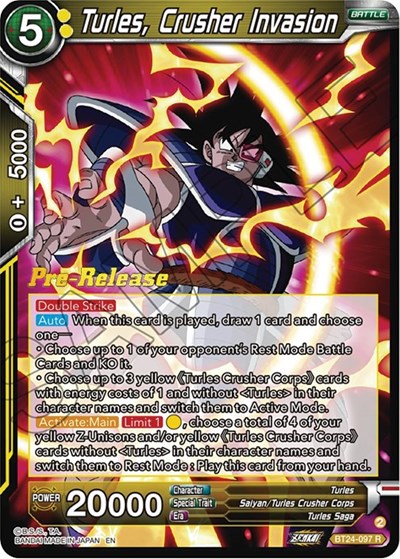 Turles, Crusher Invasion