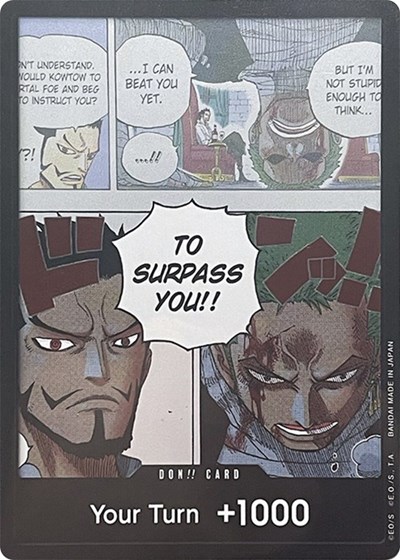 DON!! Card (Mihawk & Zoro) (Double Pack Set Vol. 3)
