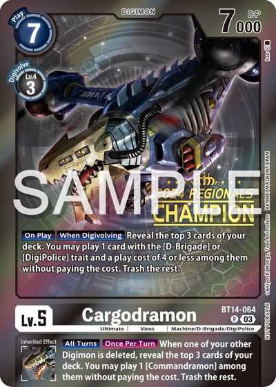 Cargodramon (2024 Regionals Champion)