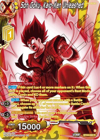 Son Goku, Kaio-Ken Unleashed (Collector Booster Silver)