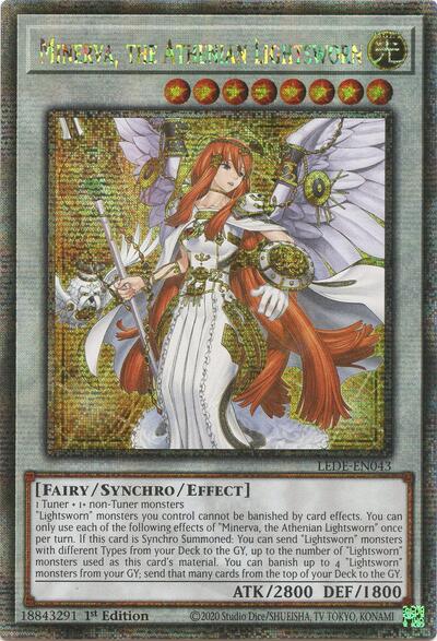 Minerva, the Athenian Lightsworn (Quarter Century Secret Rare)