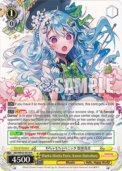 Wacha-Mocha Panic, Kanon Matsubara