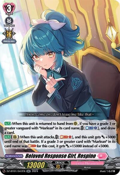 Beloved Response Girl, Respino