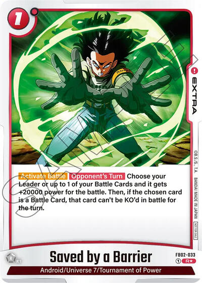 Saved by a Barrier - FB02-033 (Championship Pack 01)