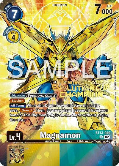 Magnamon - BT13-040 (2024 Evolution Cup Champion)