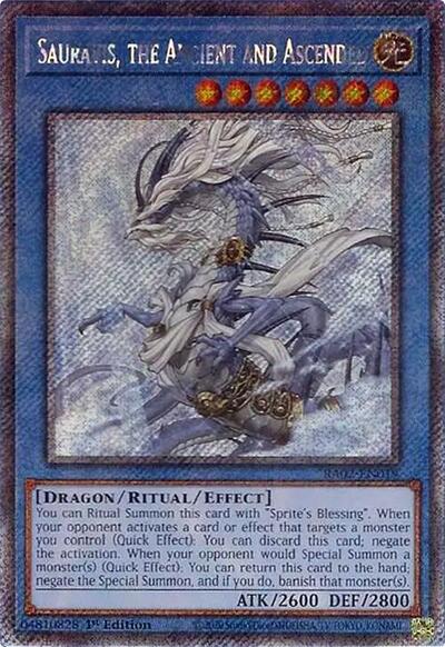 Sauravis, the Ancient and Ascended (Platinum Secret Rare)