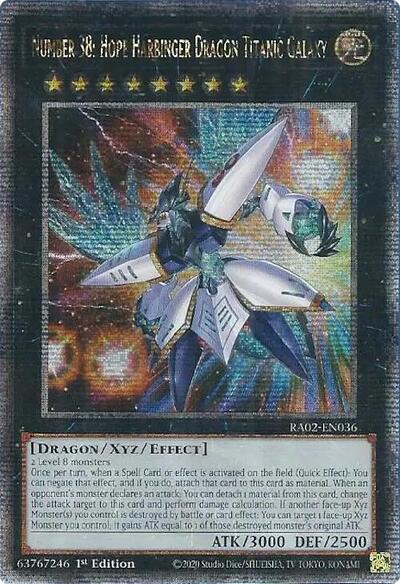 Number 38: Hope Harbinger Dragon Titanic Galaxy (Quarter Century Secret Rare)