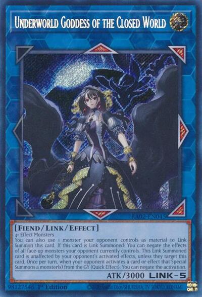 Underworld Goddess of the Closed World (Secret Rare)
